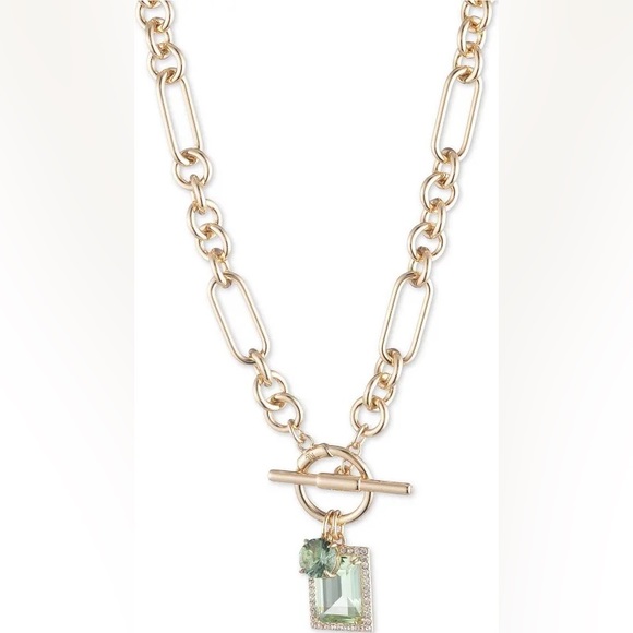 🐘🐘 Ralph Lauren Toggle Stone Charm Necklace - Picture 9 of 11